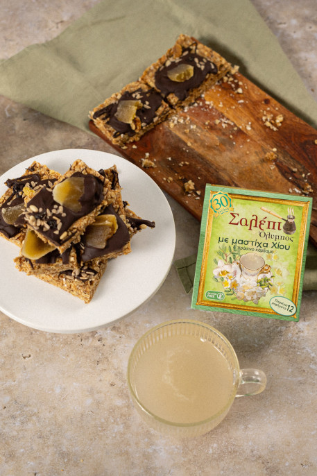 Energy Bars με σοκολάτα &  Σαλέπι Όλυμπος