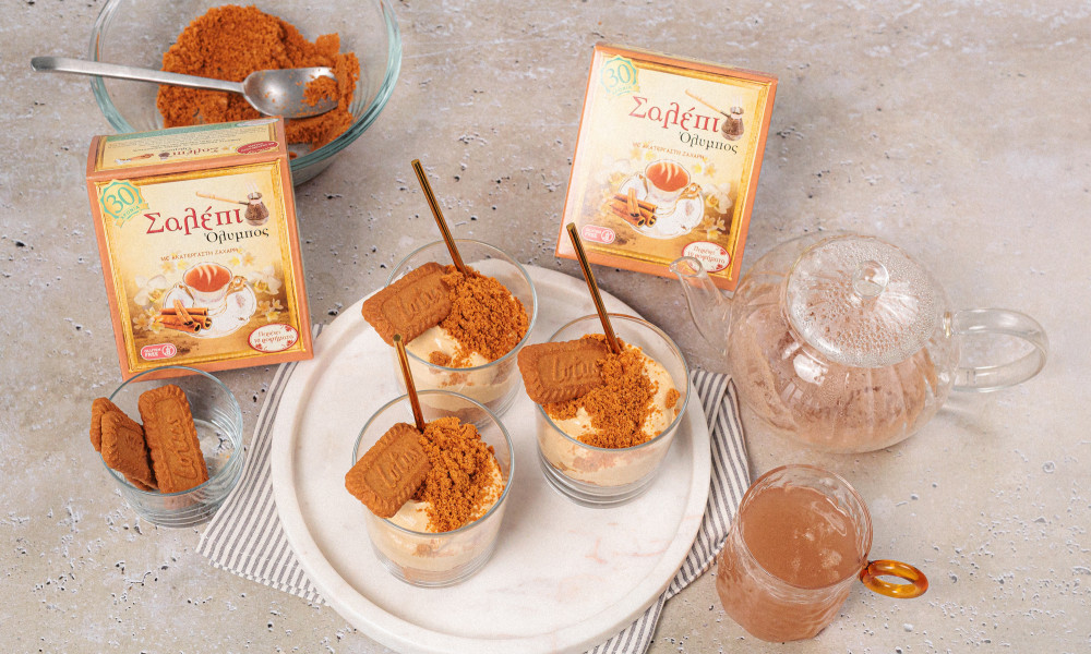 Cheesecake με Lotus και Σαλέπι Όλυμπος