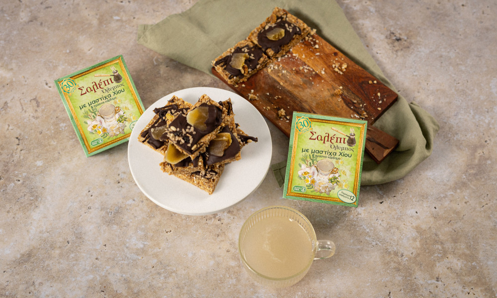 Energy Bars με σοκολάτα &  Σαλέπι Όλυμπος